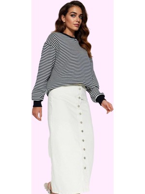 Kadın Maxi Boy Denim Kot Etek Pamuk Günlük Casual Stil Hafta Sonu Yaz Aylarının Vazgeçilmezi