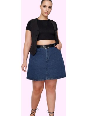 Kadın Kısa Denim Etek Pamuk Casual Stil Yaz Aylarının Vazgeçilmezi Günlük Kullanım Hafta Sonu