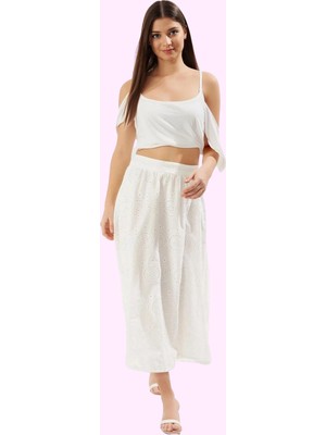 Yazlık Kadın Maxi Etek A Line Kesim Pamuk Rahat Günlük Hafta Sonu Yaz Aylarının Vazgeçilmezi