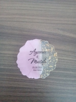 Epoksi Magnet 25 Adet Söz Nişan Nikah Düğün Kına Hediyelik Organizasyon