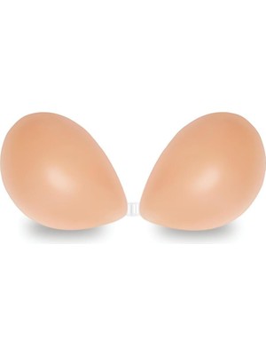 Yüksek Tutucu Silikon Sütyen Göğüs Dolgunlaştırıcı Push Up Askısız Görünmez Hayalet Sütyen