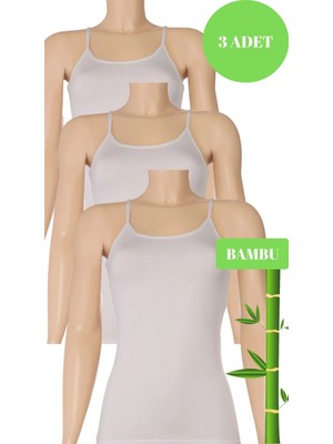 Yıldız Kadın 3 Lü Organik Bambu Ip Askılı Atlet