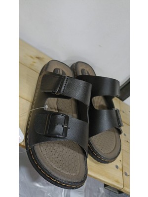 Yeni Sezon Tek Tokalı Çırtlı Ayarlanabilir Rahat Taban Günlük Erkek Terlik