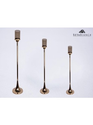 Seta Regina Mumluk Dev Ince Ayak Orta Gold 104 cm