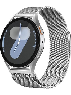 Samsung Galaxy Watch 4 5 6 7 Seri 40 42 43 44 46 47MM Uyumlu Manyetik Milanese Loop Metal Kordon