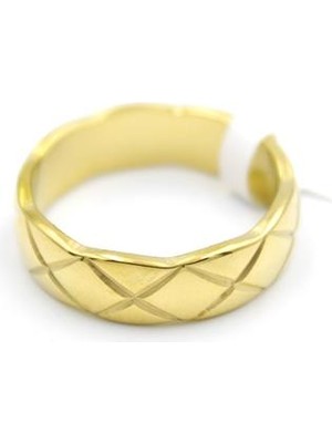 6'lı Çelik Yüzük - Altın