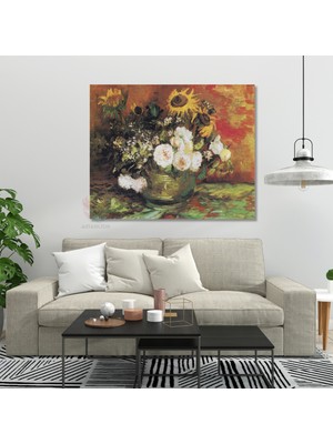 Kanvas Tablo Van Gogh Tablosu Ev Ofis Dekoru VAN-GOGH-106 Klasik Duvar Tablosu