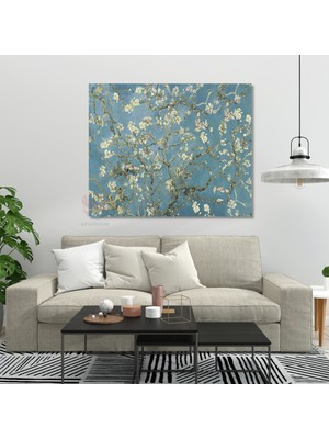 Kanvas Tablo Van Gogh Tablosu Ev Ofis Dekoru Klasik Duvar Tablosu Van-Gogh-Almond