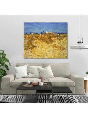 Kanvas Tablo Van Gogh Tablosu Hasat Tablosu Ev Ofis Dekoru Klasik Duvar Tablosu
