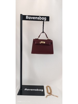 Kilit Detaylı Lüks El ve Omuz Kadın Çanta