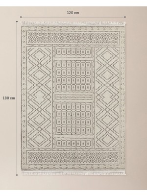 Madame Coco Foison Halı - Krem - 120x180 cm