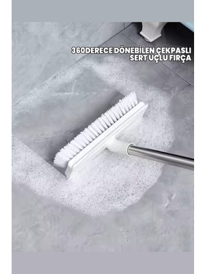 Köpürten Çok Foksiyonlu 360 Derece Döner Başlıklı Sert Uçlu Çekpaslı Fırça Köpürtme Fırçası