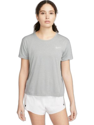 Miler Top Kadın Gri Koşu Tişört