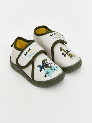 Baskılı Erkek Bebek Panduf  (W5)