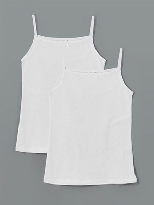 Kare Yaka Kız Çocuk Atlet 2'li  (W5)