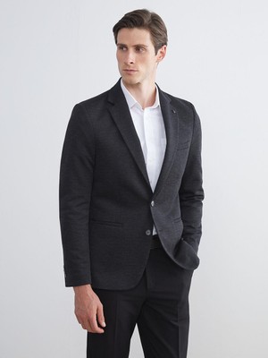 Dar Kalıp Erkek Blazer Ceket  (W5)
