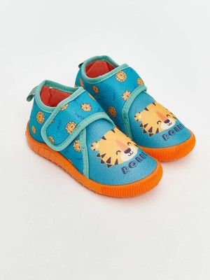 Baskılı Erkek Bebek Panduf  (W5)