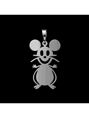 TabiTela 925 Ayar gümüş kolye fare   SM7595