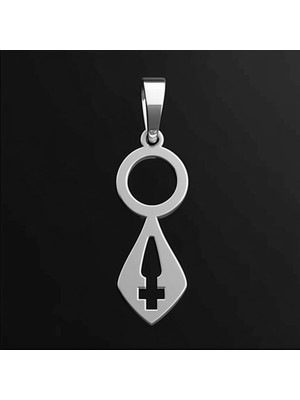 TabiTela 925 Ayar gümüş kolye anahtar deliği   SM7263
