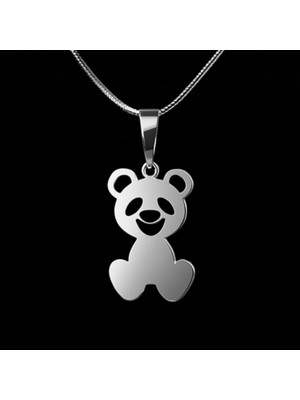 TabiTela 925 Ayar gümüş kolye panda   SM7742