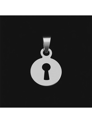 TabiTela 925 Ayar gümüş kolye anahtar deliği   SM7262