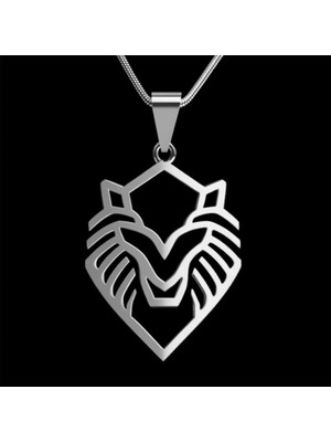 TabiTela 925 Ayar gümüş kolye Aslan   SM7332