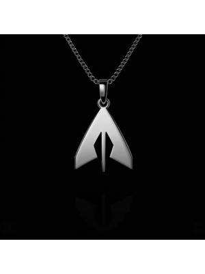 TabiTela 925 Ayar gümüş kolye kağıt uçak   SM7764