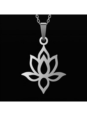 TabiTela 925 Ayar gümüş kolye lotus   SM7439