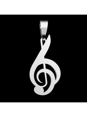 TabiTela 925 Ayar gümüş kolye müzik notası   SM7623