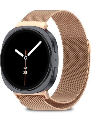 Samsung Galaxy Watch 8 40MM / 44MM / 46MM Classic Uyumlu Milanes Örgü Hasır Metal Kordon