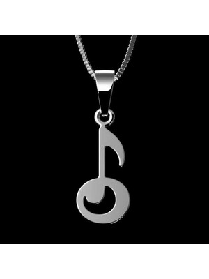 TabiTela 925 Ayar gümüş kolye müzik notası   SM7616