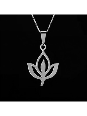 TabiTela 925 Ayar gümüş kolye lotus   SM7444