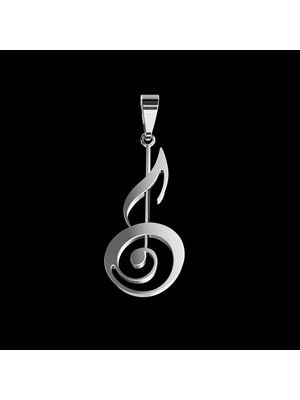 TabiTela 925 Ayar gümüş kolye müzik notası   SM7626