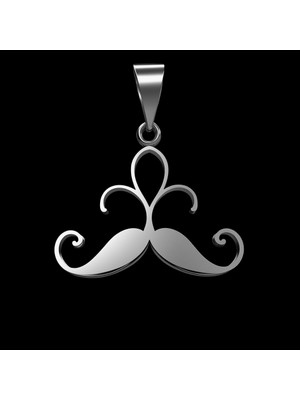 TabiTela 925 Ayar gümüş kolye bıyık SM7503