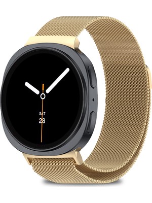 Samsung Galaxy Watch 8 40MM / 44MM / 46MM Classic Uyumlu Milanes Örgü Hasır Metal Kordon