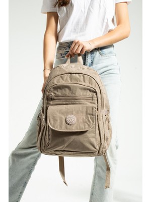 Unisex Okul Çantası Su Itici Hafif Klinkır Kumaş Günlük Sırt Çantası 40*30 cm Çok Cepli