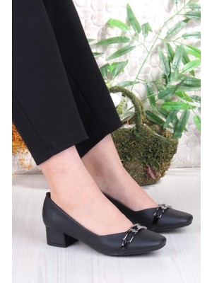 Fort 16504 Erdem Toka Detaylı Alçak Topuklu Kadın Ayakkabı