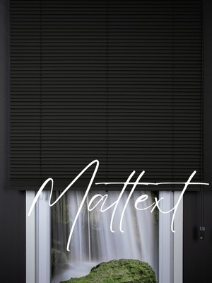 Antrasit 25 mm Redektörlü Ahşap  Jaluzi Perde