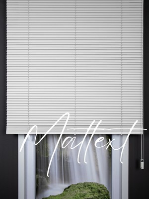 Beyaz 25 mm Redektörlü Ahşap  Jaluzi Perde