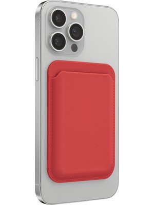 iPhone 15 Pro Max Pocka Magsafe Cüzdan Dusty Chili Red