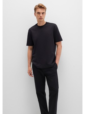 Mavi Bisiklet Yaka Siyah Basic Tişört 0612864-900