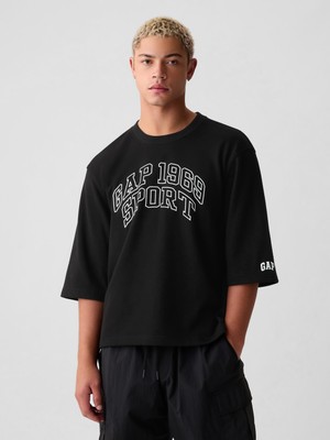 Gap Erkek Siyah Gap Logo Oversized Sweatshirt