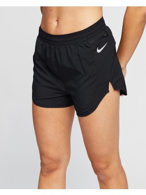 Tempo Luxe 3 Inch Running Shorts Siyah Fermuarlı Cepli Kısa Koşu Şortu