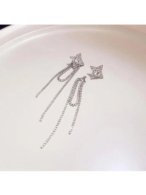 Shiklik Zarif Taşlı Yıldız Küpe - Işıltınızı Yansıtın