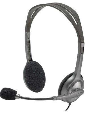 Logitech H111 Kablolu Stereo Kulaklık - Gri