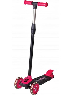 Cool Wheels 3 Tekerlekli Işıklı Twist Scooter Pembe Eğlenceli Tasarım