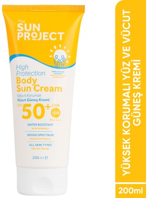 Görkito The Sun Project Yüksek Korumalı Aile Boyu Yüz ve Vücut Güneş Kremi 50+ Spf Pa++++ 200 ml
