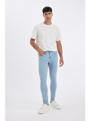 DeFacto Super Skinny Fit En Dar Kalıp Normal Bel Ekstra Dar Paça Jean Pantolon A6942AX24SP