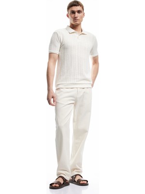 Pamuklu Normal Bel Cep Detaylı Vintage Straight Jean Pantolon