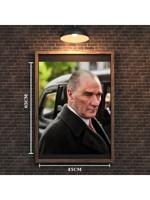 Atatürk Tablo Serisi 28 Çerçevesiz 45X65CM Pvc Tablo